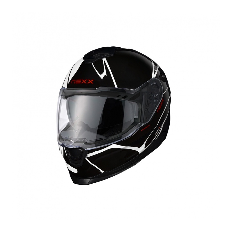 Casco integral de moto Nexx Y.100 B-SIDE blanco y negro liquidación