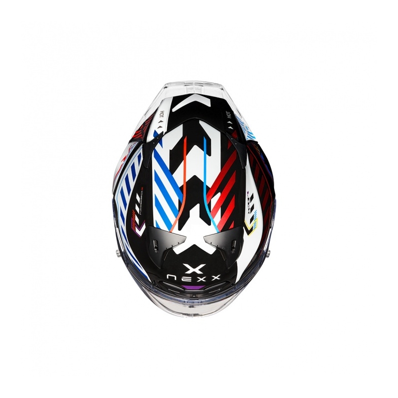 Casco integral de moto Nexx NEXX X.R3R Out Brake negro y blanco liquidación