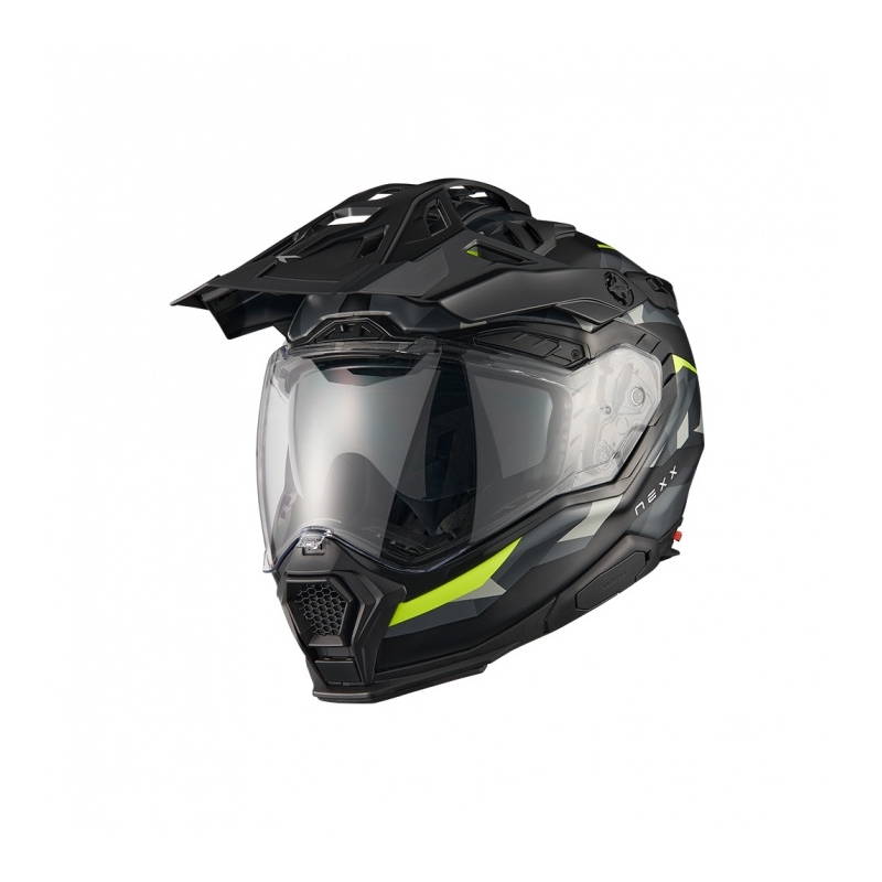Casco enduro para moto Nexx X.WED3 Trailmania gris-amarillo fluo liquidación