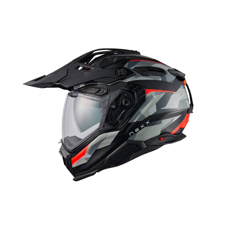 Casco enduro para moto Nexx X.WED3 Trailmania gris-rojo liquidación