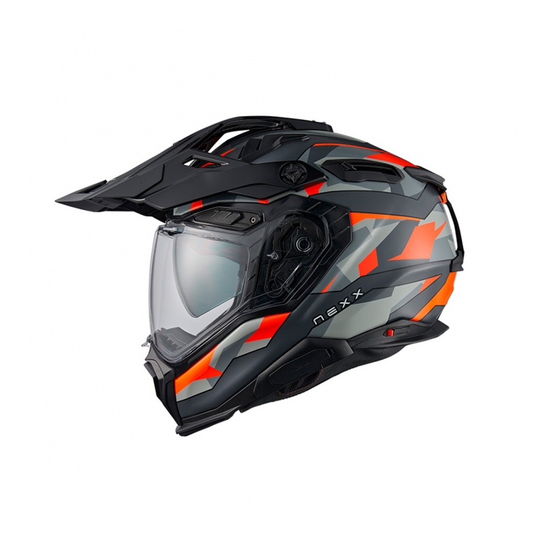 Casco de enduro para moto Nexx X.WED3 Trailmania gris-naranja