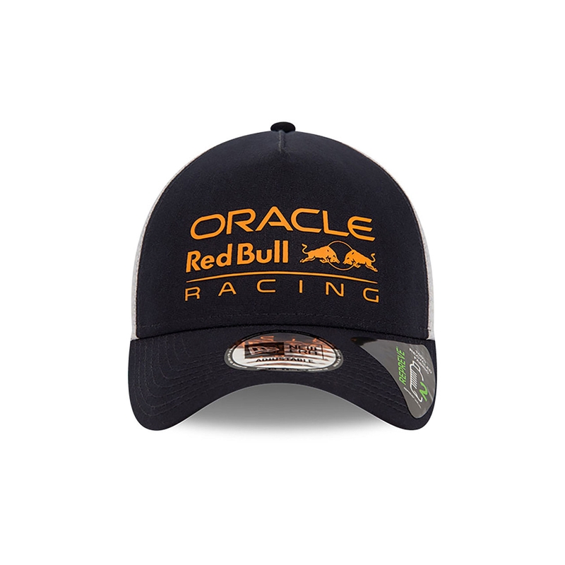 Gorra Red Bull Racing F1 con logotipo grande E Frame azul oscuro