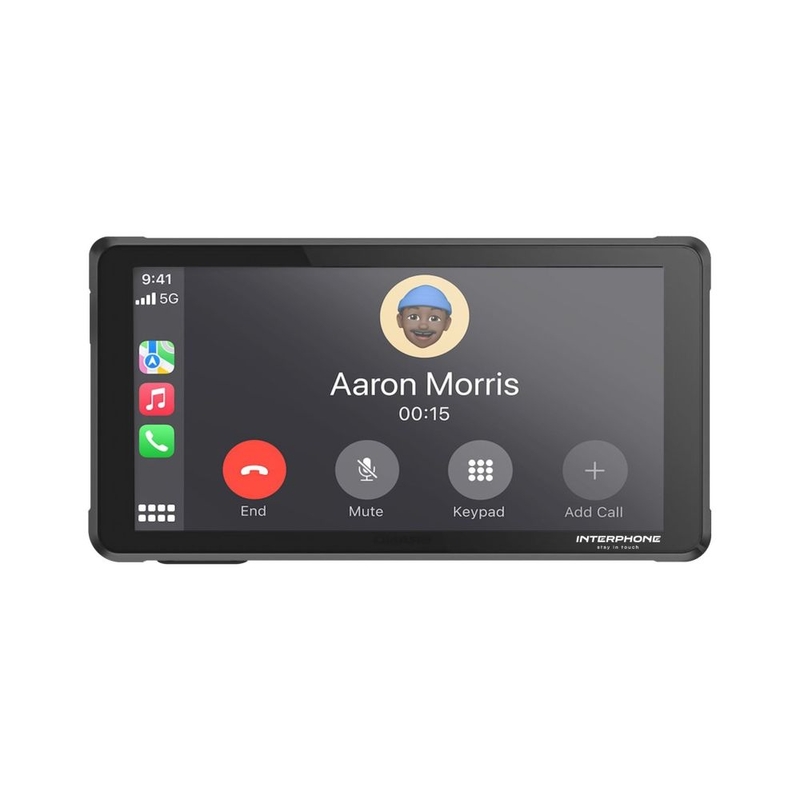 Interphone RIDESYNC Apple CarPlay y Android Auto Pantalla para motocicletas