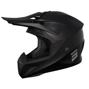Casco de motocross infantil Shot Pulse Kid 2.0 negro mate