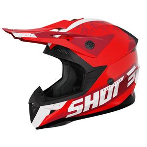 Casco de motocross infantil Shot Pulse Airfit rojo brillante liquidación