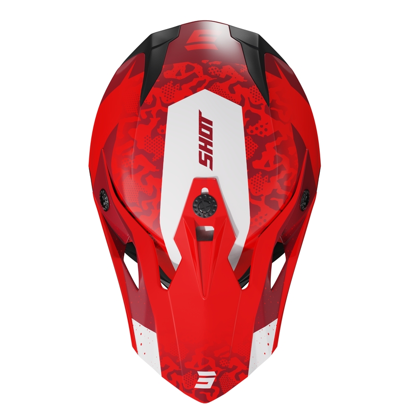 Casco de motocross infantil Shot Pulse Airfit rojo brillante liquidación