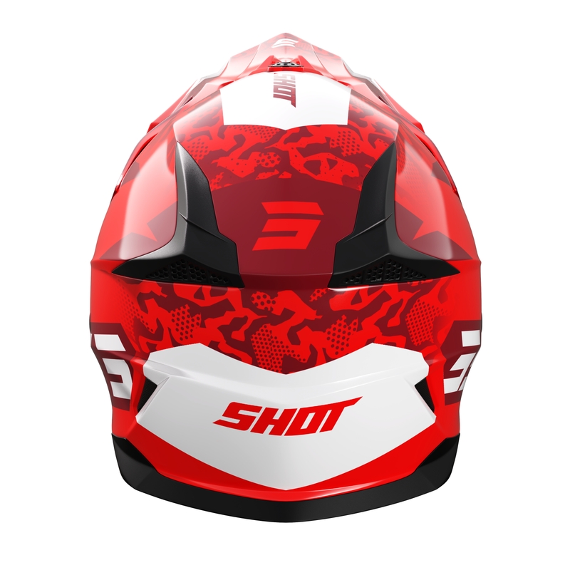 Casco de motocross infantil Shot Pulse Airfit rojo brillante liquidación