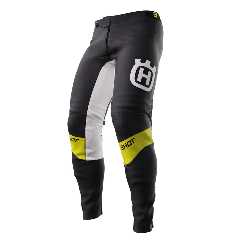 Pantalones motocross Shot Aerolite Husqvarna LE negro venta liquidación