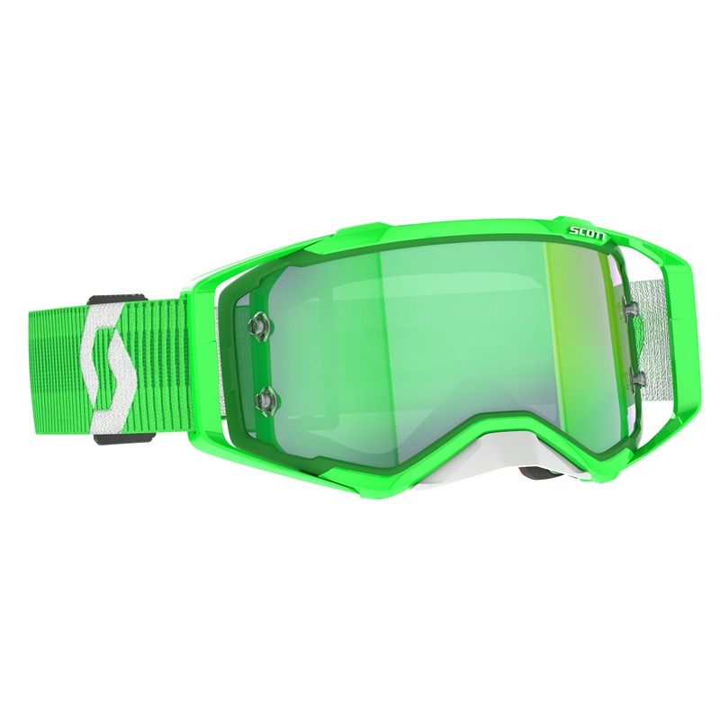 Gafas de motocross Scott Prospect CH verde-blanco-verde