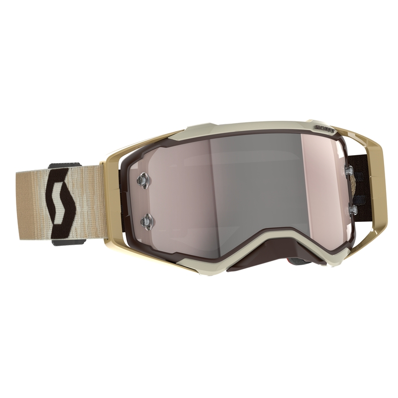 Gafas de motocross Scott Prospect CH beige-marrón-plata