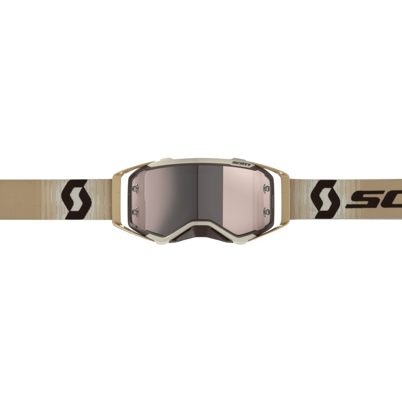 Gafas de motocross Scott Prospect CH beige-marrón-plata