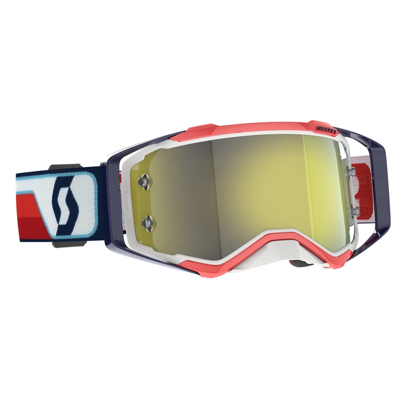Gafas de motocross Scott Prospect CH rojo-blanco-amarillo
