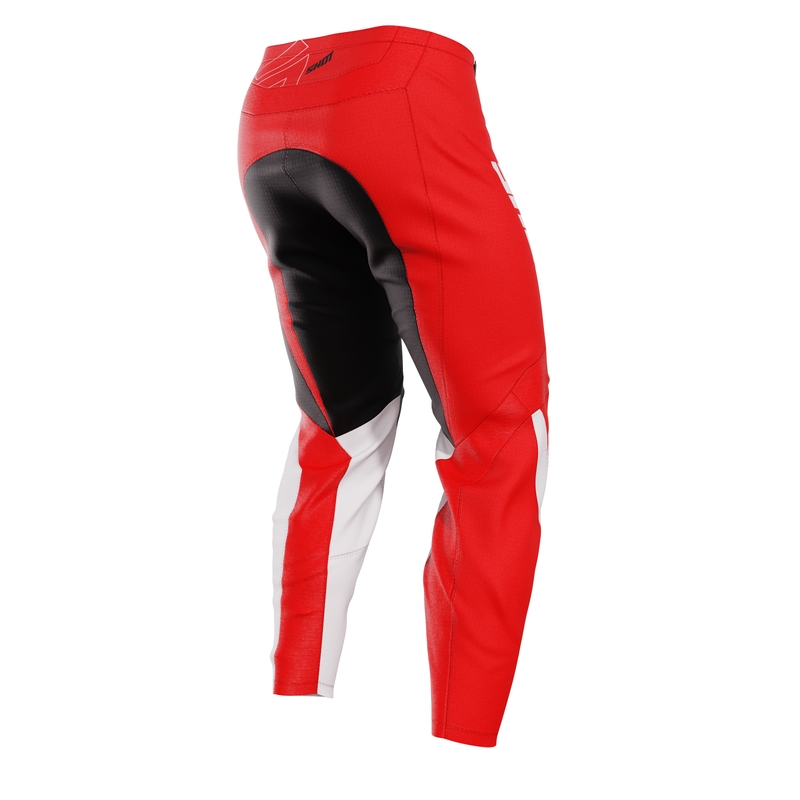 Pantalones Motocross Niños Shot Draw Rush Rojo liquidación