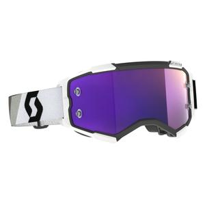 Gafas de motocross Scott Fury CH Premium negras, blancas y moradas