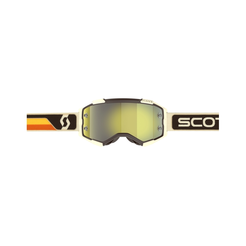 Gafas de motocross Scott Fury CH marrón-beige-amarillo