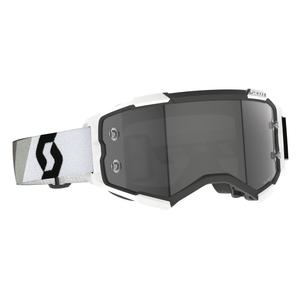 Gafas de motocross Scott Fury LS Premium negras, blancas y grises