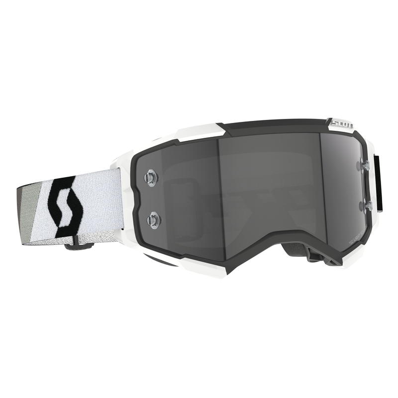 Gafas de motocross Scott Fury LS Premium negras, blancas y grises