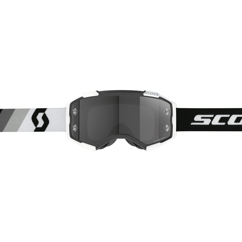 Gafas de motocross Scott Fury LS Premium negras, blancas y grises