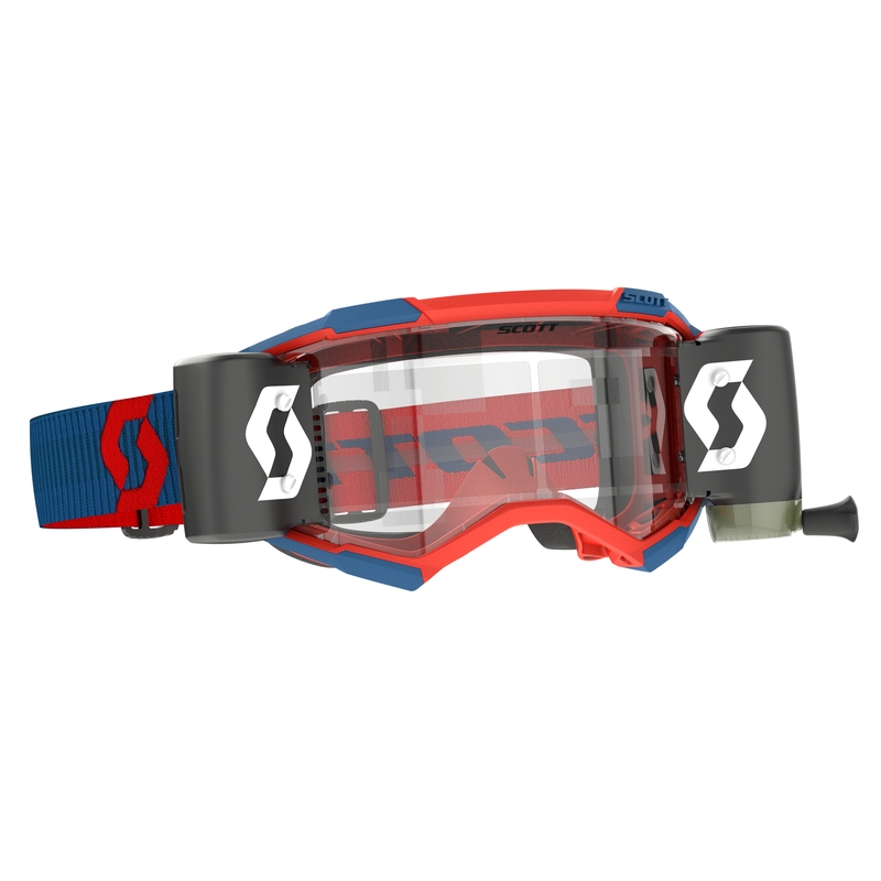 Gafas de motocross Scott Fury WFS azul-rojo fluo