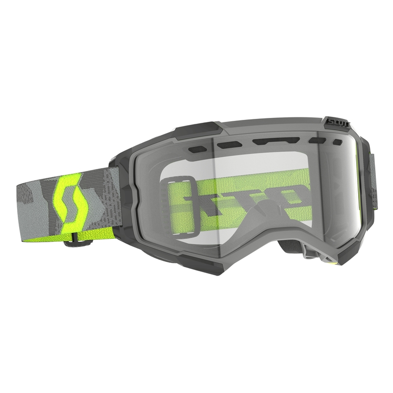Gafas de motocross Scott Fury Enduro gris-amarillo fluo