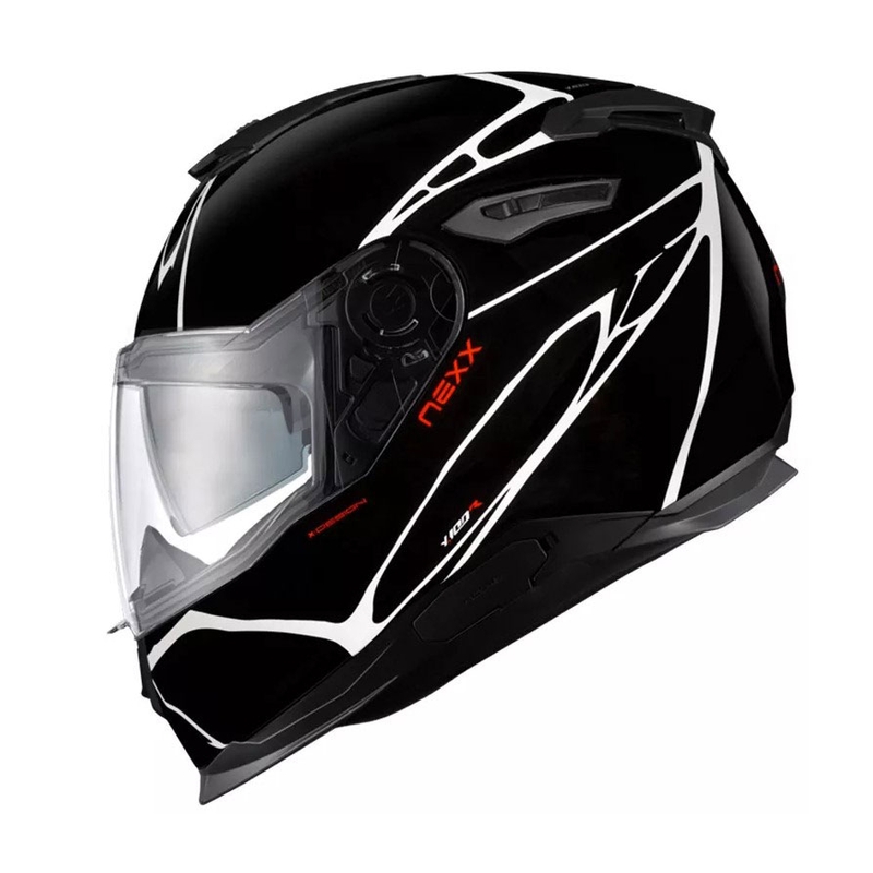 Casco integral de moto Nexx Y.100 B-SIDE blanco y negro liquidación