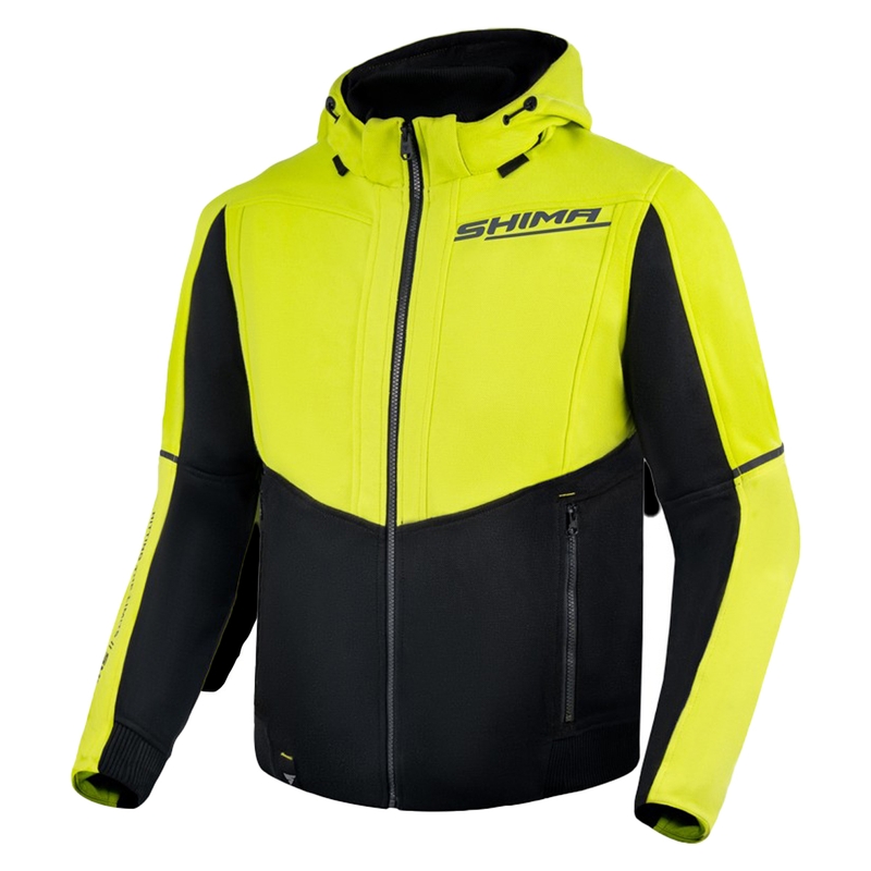 Mikina na motorku Shima Daybreaker fluo žluto-černá