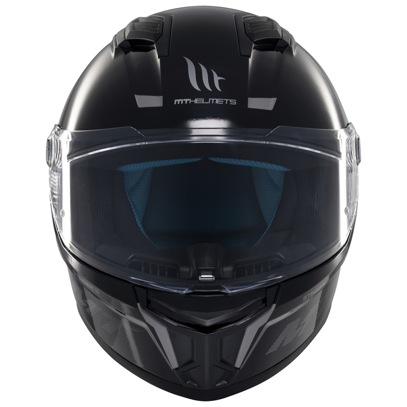 Casco de moto integral MT Stinger 2 Solid negro brillo