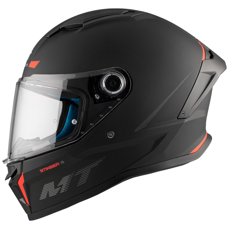 Casco de moto integral MT Stinger 2 Solid negro mate