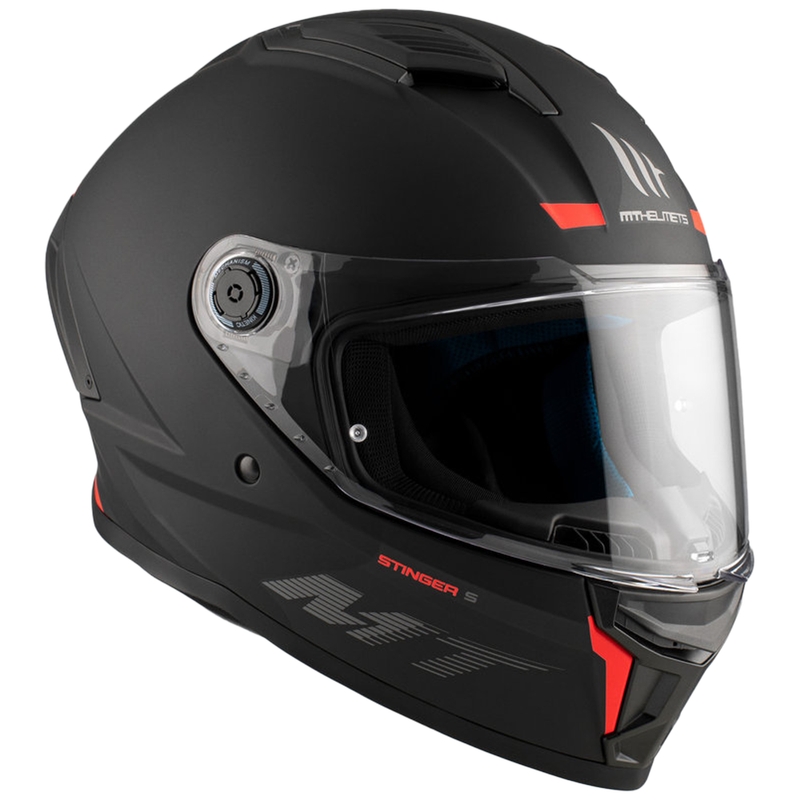 Casco de moto integral MT Stinger 2 Solid negro mate