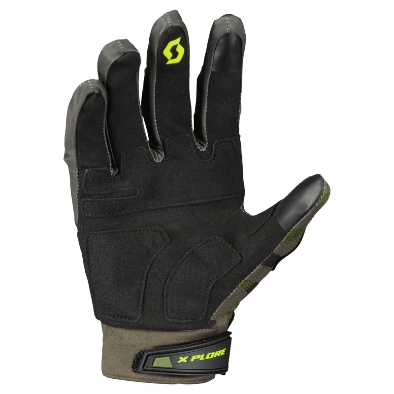Guantes de moto SCOTT X-PLORE PRO army-verde-amarillo