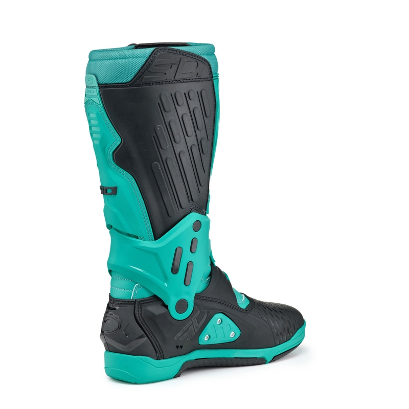 Botas de moto SiDi Crossair negras y menta