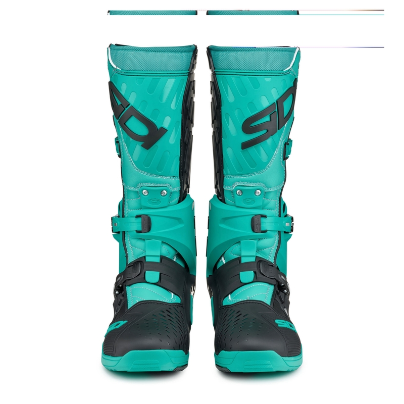Botas de moto SiDi Crossair negras y menta