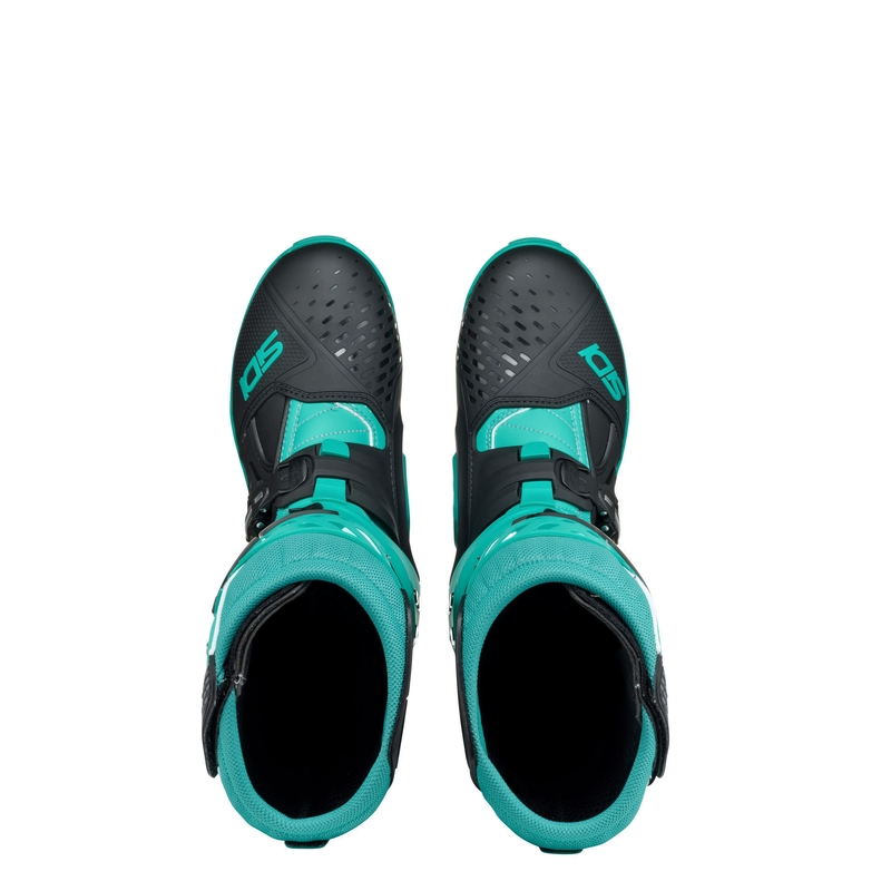 Botas de moto SiDi Crossair negras y menta