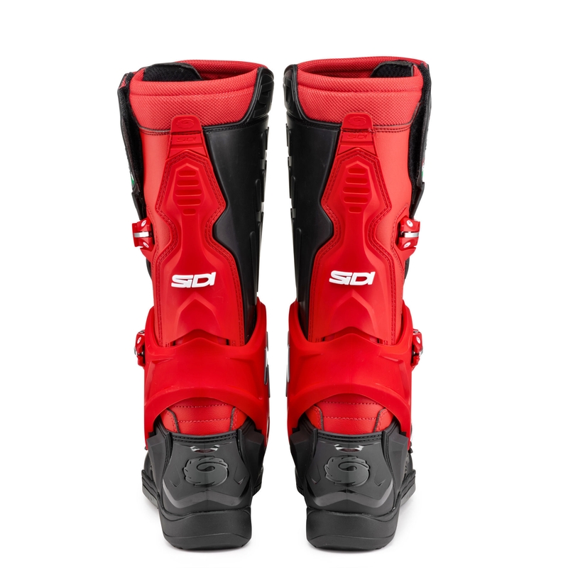 Botas de moto SiDi Crossair negras y rojas