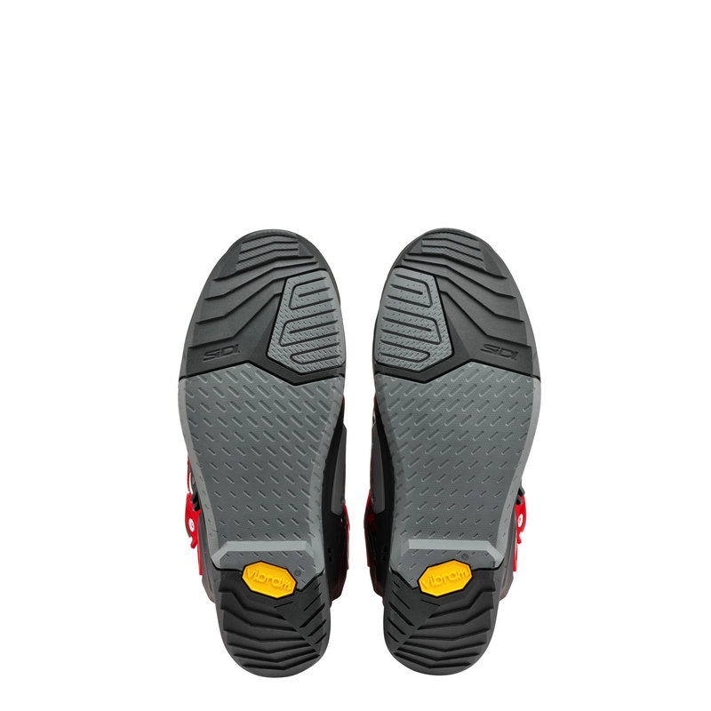Botas de moto SiDi Crossair negras y rojas