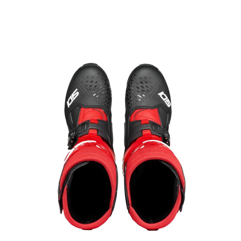Botas de moto SiDi Crossair negras y rojas
