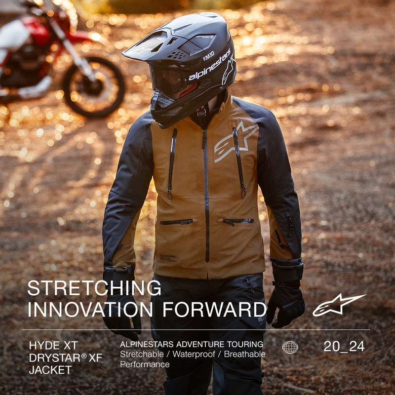 Chaqueta de moto Alpinestars Hyde XT Drystar XF negro arena