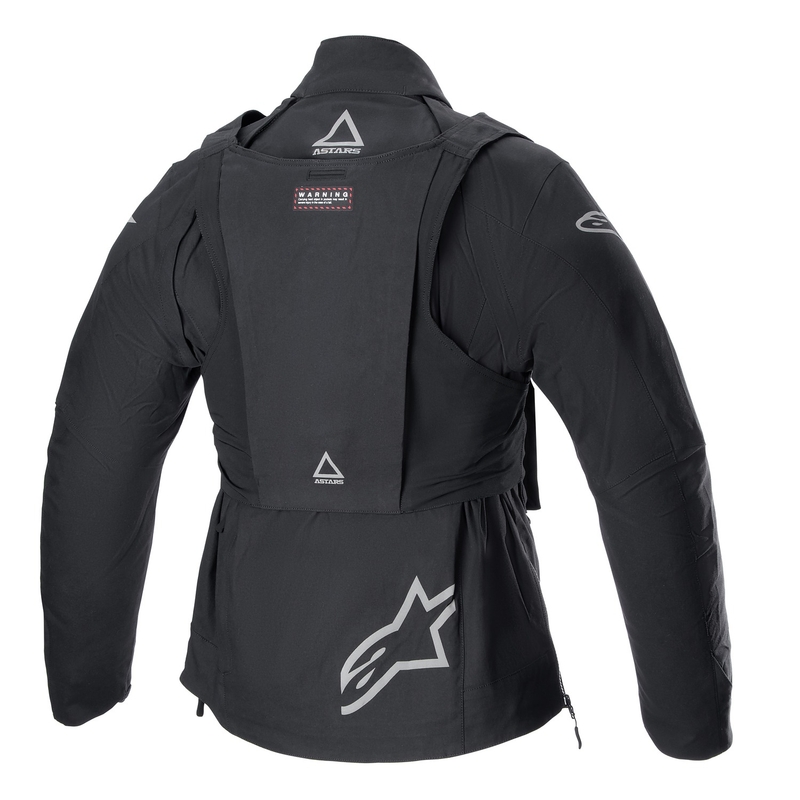Chaqueta de moto Alpinestars Techdura negra reflectante