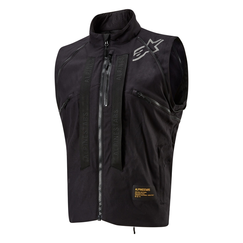 Chaqueta de moto Alpinestars Techdura negra reflectante
