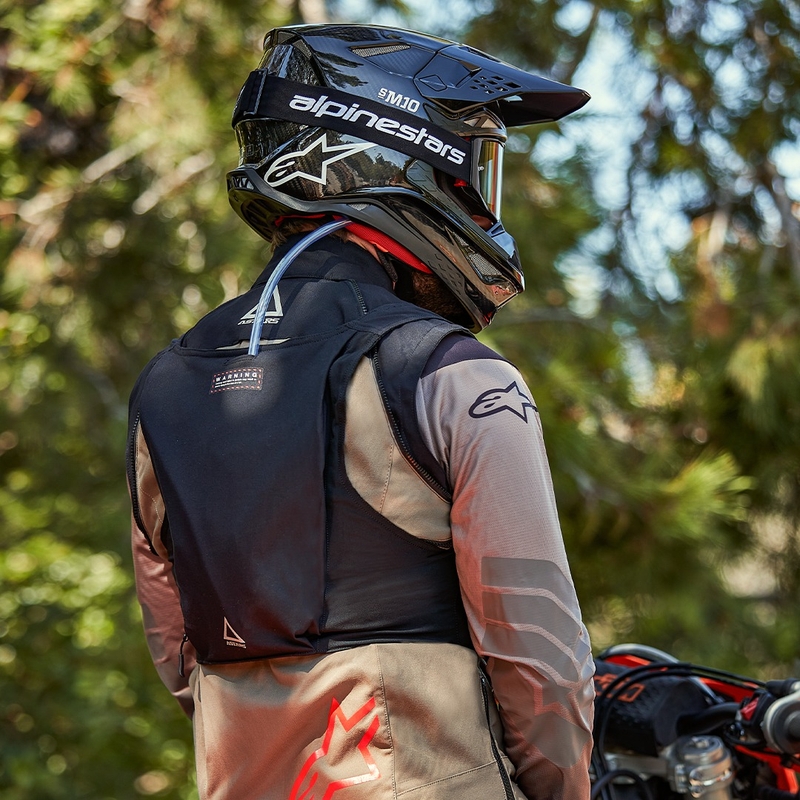 Chaqueta de moto Alpinestars Techdura negra reflectante