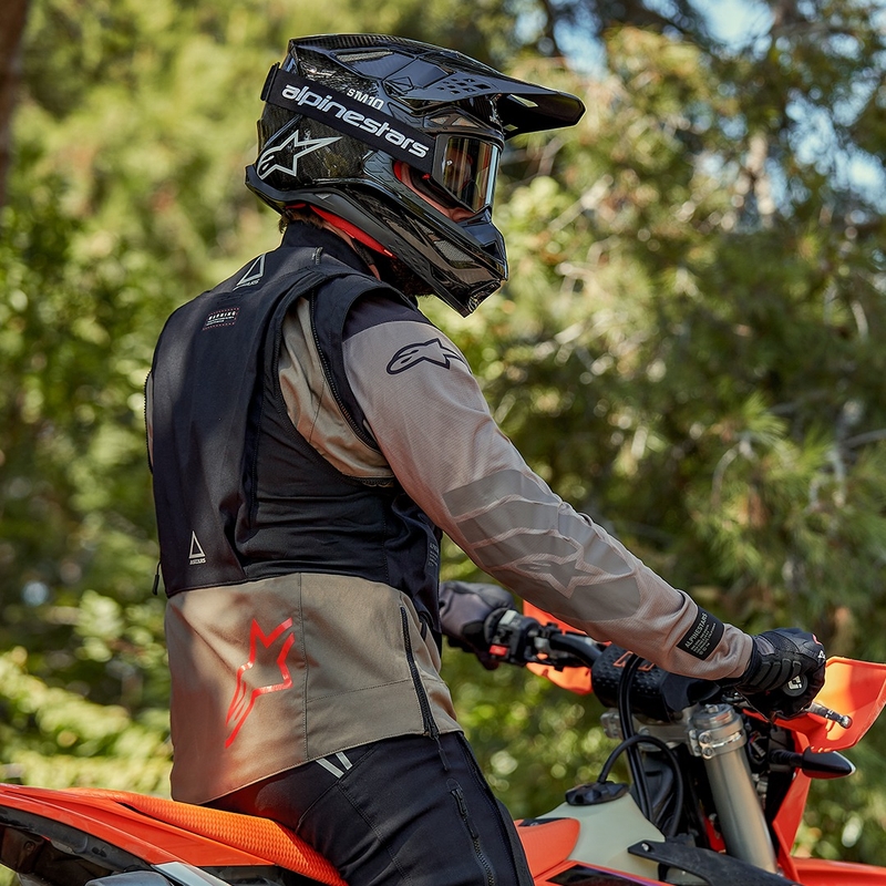 Chaqueta de moto Alpinestars Techdura negra reflectante