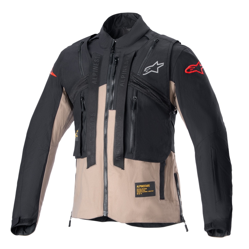 Chaqueta de moto Alpinestars Techdura Negra y Marrón