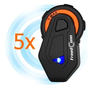 Juego de 5 intercomunicadores Bluetooth T-MAX