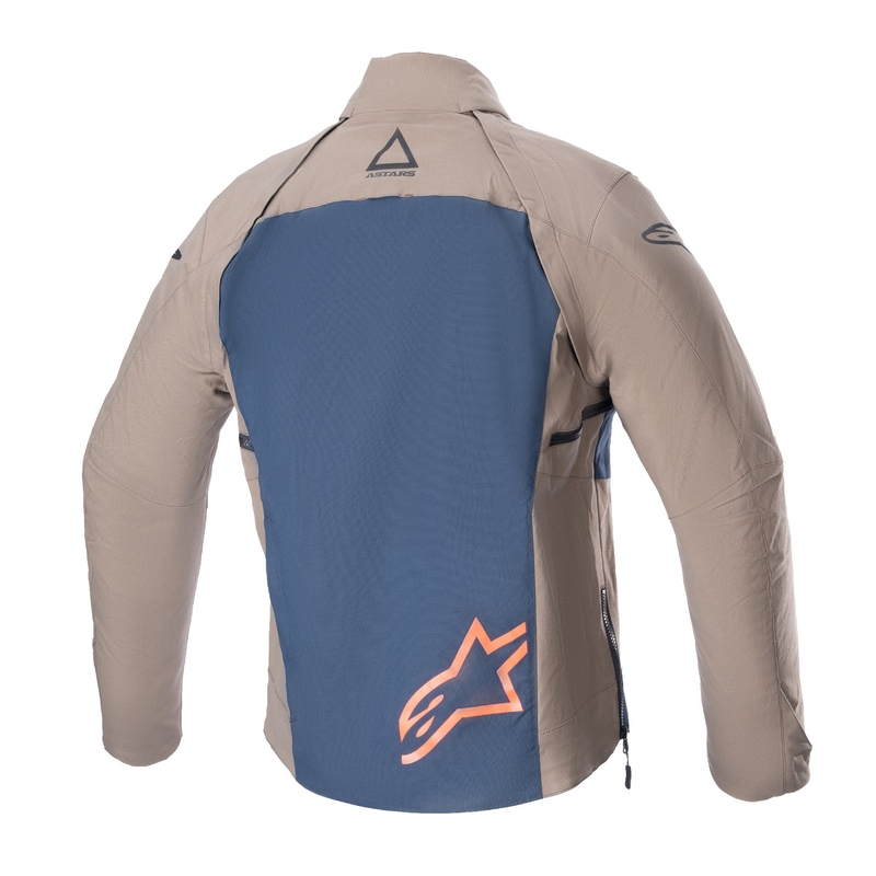 Chaqueta de moto Alpinestars Techdura Negro-Marrón-Azul Oscuro