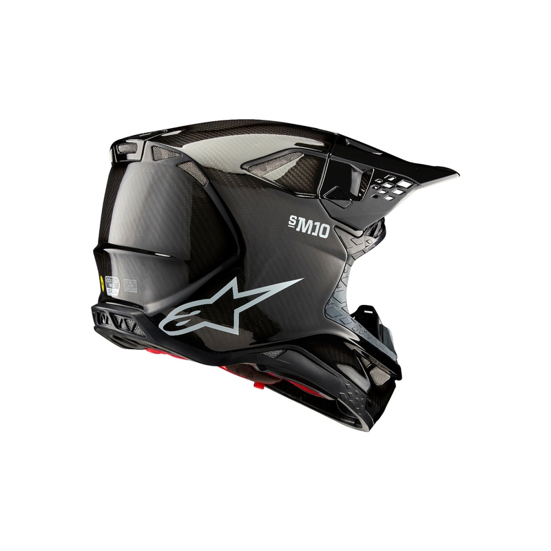 Casco de motocross Alpinestars Supertech S-M10 Solid Gloss Carbon