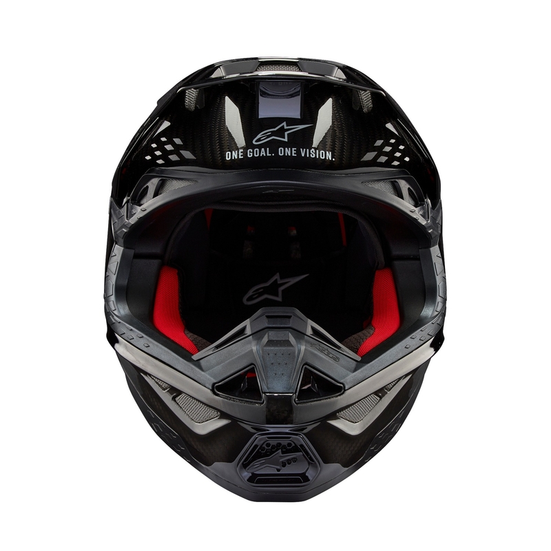 Casco de motocross Alpinestars Supertech S-M10 Solid Gloss Carbon