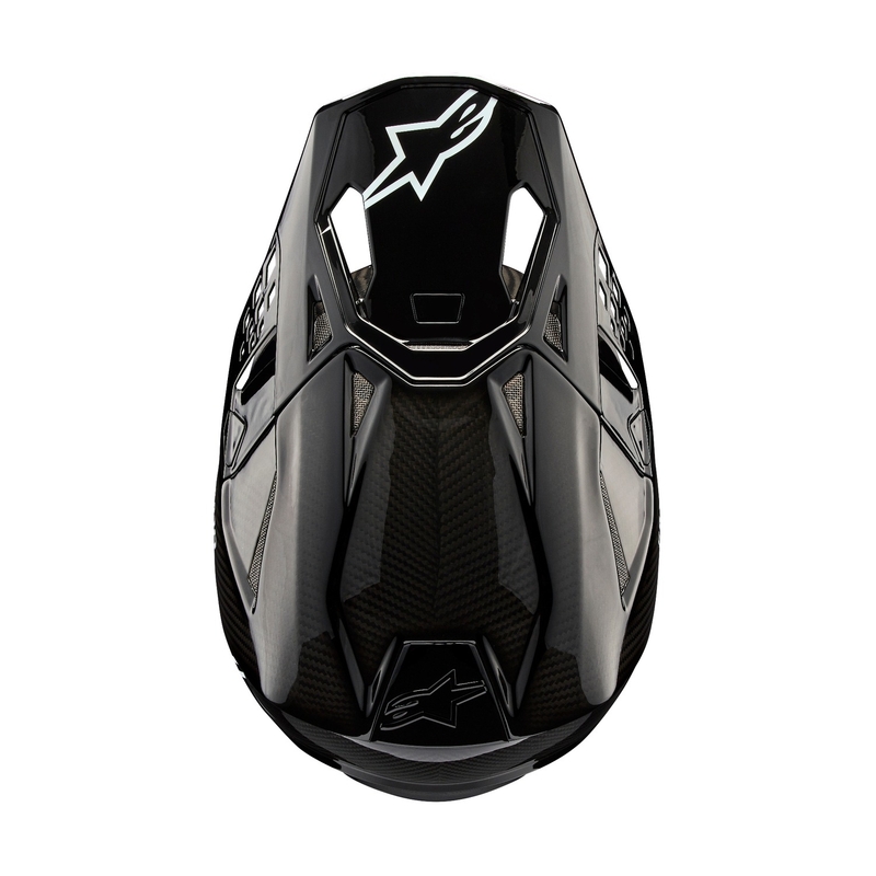 Casco de motocross Alpinestars Supertech S-M10 Solid Gloss Carbon