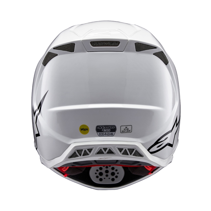 Casco de motocross Alpinestars Supertech S-M10 Solid White