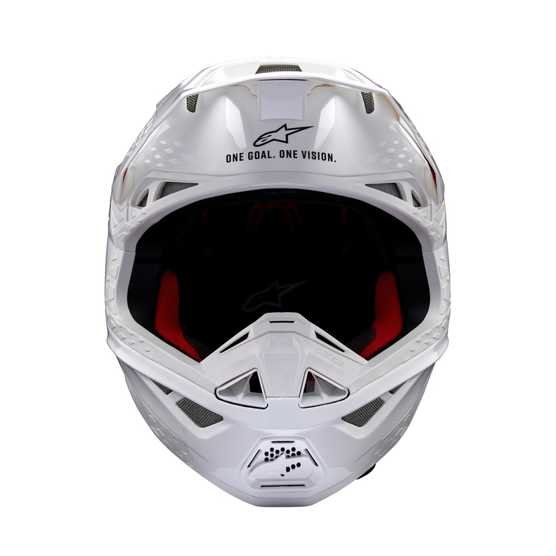 Casco de motocross Alpinestars Supertech S-M10 Solid White