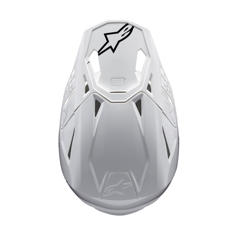 Casco de motocross Alpinestars Supertech S-M10 Solid White